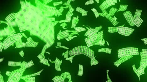 Geld-Neon-80er-Drahtgitter-Fallende-Dollar-Arcade-Gewinnen-USA-Währung-Lass-Es-Regnen-4k